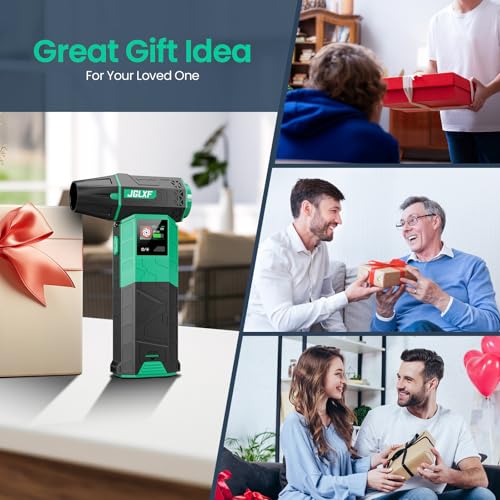 Electric Air Duster Upgraded, 130000RPM Gear Adjustable Compressed Air Duster, 4000mAh Removable Battery, Cordless Air Blower Electric Cleaner Kit for PC/Keyboard/Car, Replaces Compressed Air Cans