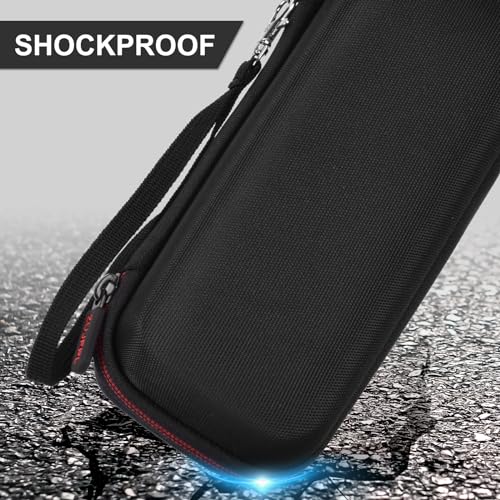 EVA Hard Case Campatible with JBL Flip7/6/5 Waterproof Portable Bluetooth Speaker, Case fit for JBL Flip 4 Premium Travel Protective Carrying Storage Bag.Fits USB Cable and Charge(Red) - color: Black Case+Inside Red