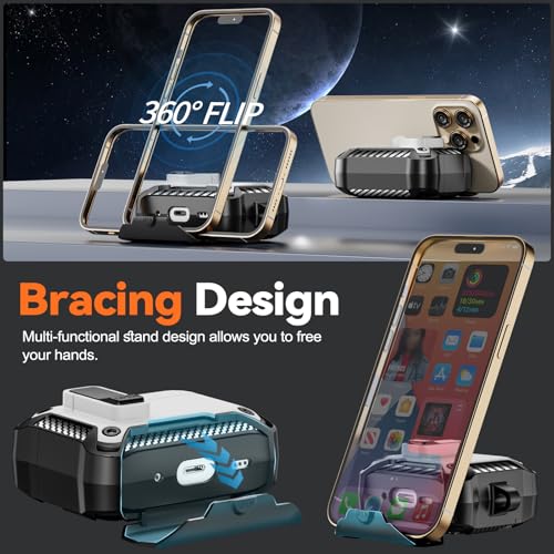 for AirPods Pro 1st/2nd Case with Lock & Phone Stand(White) | Automatic Snap Switch Lock,Carbon Fiber Texture Design Cover with Cleaner Kit - color: BB-white