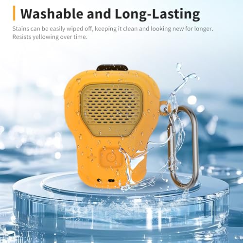 for DEWALT Wearable Bluetooth Speaker Case (Updated Version) – Soft Silicone Protective Cover,Dustproof Shockproof Anti-Scratch Sleeve for DEWALT Wearable Speaker,Orange