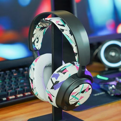 WC Side Plates for Arctis Nova Pro Wireless, Pro Wired & Nova Elite | Made by Wicked Cushions | Also fits Nova Pro Omni, 7, 7X & 7P | 90's White - color: 90's White
