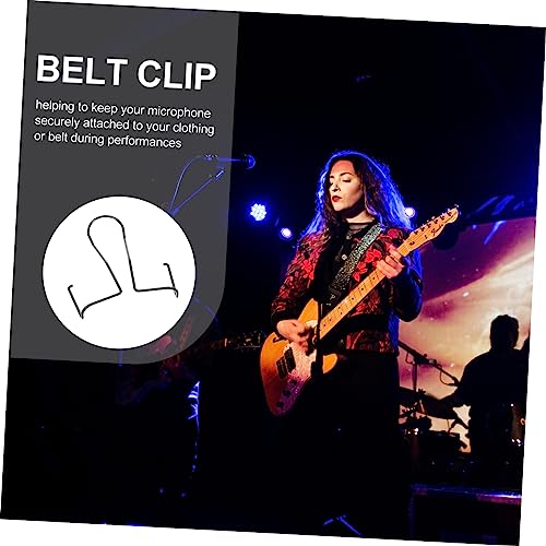 Levemolo 5pcs Metal Belt Clip for Wireless Mics Microphone Support Holder Sturdy Mic Belt Mount Clip for Slxpgx Pgxslx