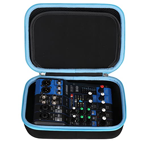 Tourmate Hard Storage Case Compatible for YAMAHA MG06X/MG06 6-Input/AG03/AG03 MK 2/AG06MK 2 Stereo Mixer, Protective Hard Shell Carrying Bag(CASE ONLY) - color: Black