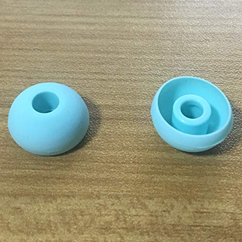 Replacement Silicone Earbuds Ear Tips Eargels Buds Set Compatible with Beats Powerbeats 3 Powerbeats 2 Wireless in-Ear Earphones (4 Pairs/Aqua Blue) - color: Aqua Blue