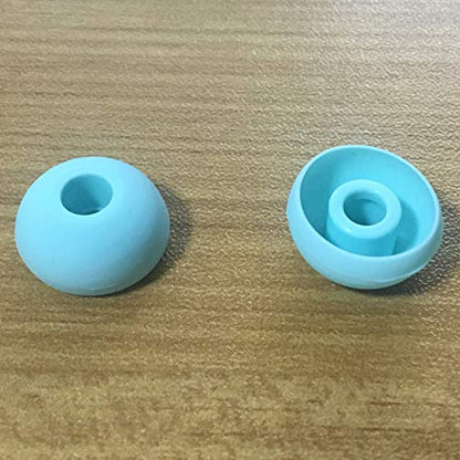 Replacement Silicone Earbuds Ear Tips Eargels Buds Set Compatible with Beats Powerbeats 3 Powerbeats 2 Wireless in-Ear Earphones (4 Pairs/Aqua Blue) - color: Aqua Blue