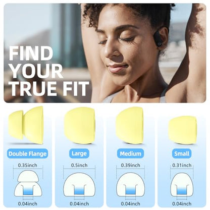 8 Pairs Replacement Ear tip for Powerbeats Pro （Yellow） | Beats Earbuds Replacement Tips,Wireless Earphone Headphones, Silicone Earbuds Buds Set with Cleaning kit - color: Yellow