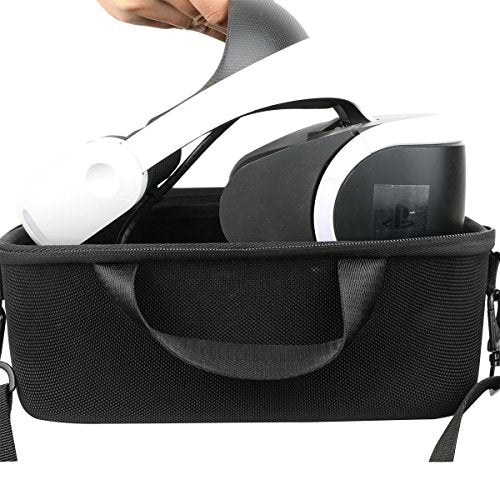 khanka Hard Travel Carrying Case for Sony PlayStation PS VR2 Glasses | EVA Hard Shell, Mesh Pocket Accessory Storage, Travel-Ready Gaming Storage, Secure Custom Fit, Protective Case Only