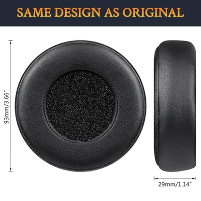 SOULWIT Earpads for Monster Beats Pro by Dr Dre Detox Headphones, Softer Protein Leather, High-Density Noise Isolation Foam - Black - color: Black