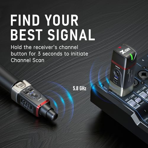 Xvive U35 5.8GHz Wireless Microphone System bundle Xvive CU3 Hard Case for U35