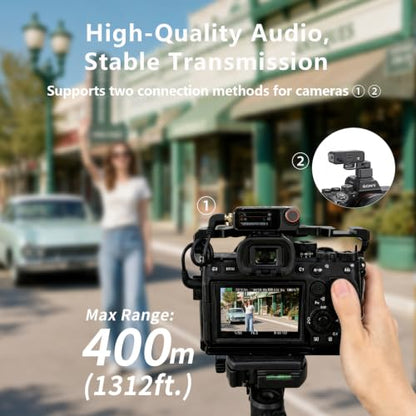DJI Mic 3 (2TX+1RX+Charging Case), All in one Mic with Hot Shoe for Sony