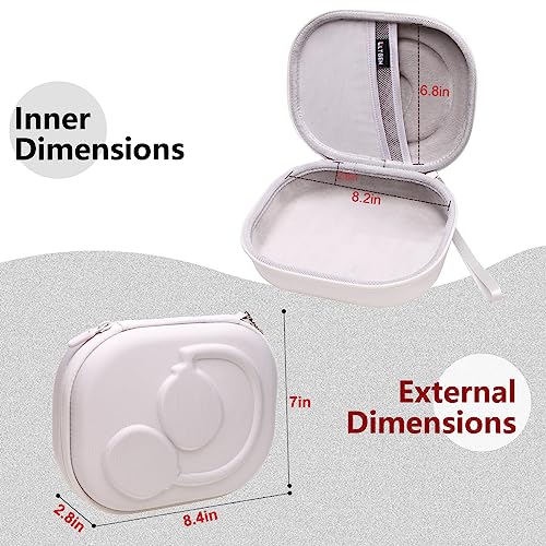 Case for JBL Tune 770NC/510BT/720BT/520BT/670NC/520C Headphones White | Hard Carrying Travel Case for JBL Live 770NC/670NC/680NC/780NC Headphones - color: White