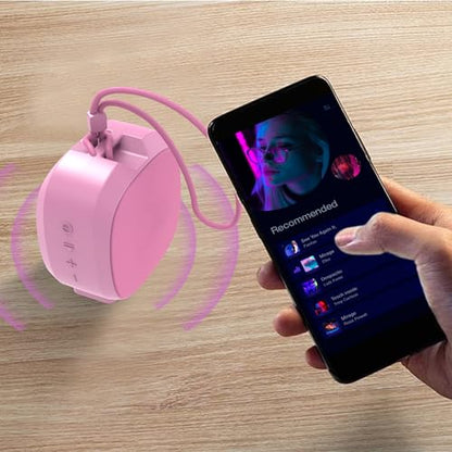 Bluetooth Speaker Portable Media Players Clear Loud Stereo Sound Deep Bass Wireless Speaker With Lights TWS IPX5 Waterproof Small Speakers Long Playtime for Home/Party/Outdoor/Beach Electronic Gadgets - color: Pink