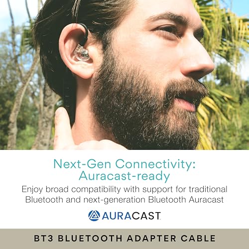 MEE audio M6 PRO Musicians' In-Ear Monitors Wired + Wireless Combo Pack: Includes IEMs, 2 Audio Cables and BT3 Hi-Res Bluetooth Audio Adapter w/aptX, LDAC, Auracast Support, & Built-In Headset (Clear) - color: Clear, style: IEMs + Bluetooth Adapter