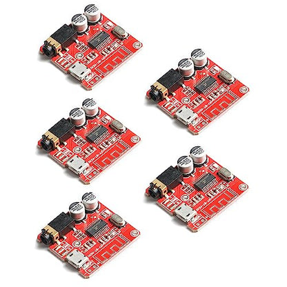 5Pcs Bluetooth Decoding Board XY-BT-Mini MP3 Bluetooth 4.1 Amplifier Module Car Speaker Power Amplifier Board Bluetooth 4.1 Circuit Board WAV+APE+FLAC+MP3