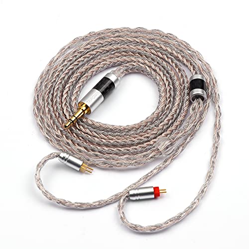 Linsoul Tripowin Jelly 16-Core Hybrid Mixed Conductor IEM Upgrade Cable | 21 Wires Per Core, OCC+Alloy Copper Graphene+OCC Mixed, Braided Wire for Audiophile Musician, 3.5mm, 2pin 0.78mm - size: 2-Pin 0.78mm, style: 3.5mm