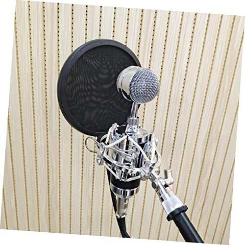 Abaodam Professional Microphone Pop Filters Double-layer Mic Shield Filter Windscreen for Broadcasting