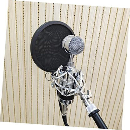 Abaodam Professional Microphone Pop Filters Double-layer Mic Shield Filter Windscreen for Broadcasting
