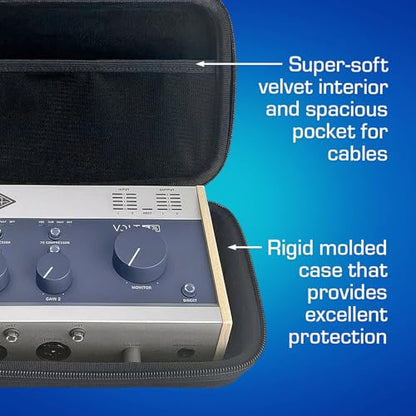ANALOG CASES Universal Audio Volt 276/176 Case - Compact PULSE Hard Case | Durable Molded EVA Hard Case, Excellent Protection, Compact Design & Precise Custom Fit, Comfortable Handle, Smooth Zipper