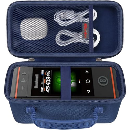 Elonbo Carrying Case for Bushnell Golf Wingman HD GPS Speaker, Navy | Golf GPS Speaker and Handheld GPS Rangefinder Hard Travel Bag, with Mesh Pocket Handle Double Zipper, for Protective Storage - color: Navy