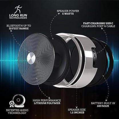 Stereo Bluetooth Speakers - Wireless Computer Speaker for Desktop Laptop PC for Boys & Girls Sister Brother Mom & Dad - Bluetooth Stereo Speakers Home Theater Gaming Rose Gold - color: Gold