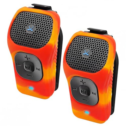 noxgear 39g Wearable Bluetooth Speaker, Mini Clip-On, 2 Pack, Fire - color: Fire, size: 2 Pack