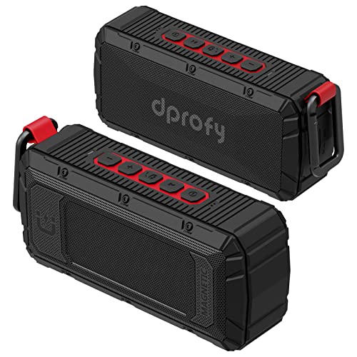 Dprofy 2Pcs Pro Portable Magnetic Bluetooth Golf Speaker Wireless Waterproof IPX6/Shockproof - 3rd Generation Magnetic Golf Speakers for Golf Cart 24 Hour Playtime (2Pcs with TWS & SD Card Function) - style: 2Pcs with TWS & SD Card Function