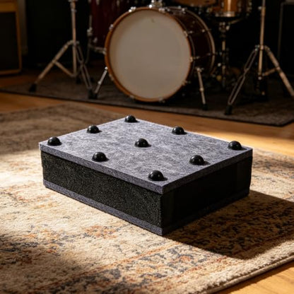 Acoustic Isolation Pads for Audio Equipment and Studio Monitor Setups, Anti Vibration Felt and Sponge Noise Reduction Pads, Sound Dampening Platform for Home Theater and Living