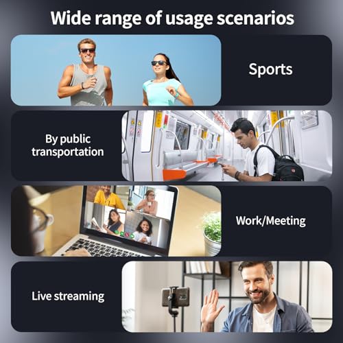 Neckband Bluetooth Headphones, Wireless Retractable Headset with Mic, IPX5 Sweatproof Earphones, Noise Cancelling Earbuds | 22H Playtime for Sports/Running/Driving (Black) - color: BLACK