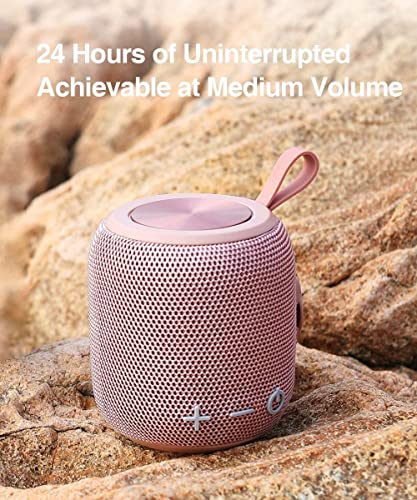Bluetooth Speakers Portable Wireless Waterproof IPX7 Bluetooth 5.0 Dual Pairing Mini Shower Speaker, 24H Playtime Stereo Surround Sound, for Outdoor Travel, Pool