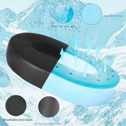 Defean Cooling Gel Earpads for Razer BlackShark V3 Pro (Do Not V3 / V3X) | BlackShark V3 Pro Cooling Gel Earpads and Mic Foam (Do Not Fit Razer BlackShark V3 / V3X)High-Density Noise Isolation Foam