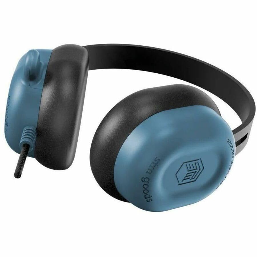 STM Hear-O 3.5mm Wired Stereo Headphones with Microphone, Durable Braided Cable, Inline Volume Control, Lightweight On-Ear Headset, Adjustable Headband for Computers, Tablets, Online Learning