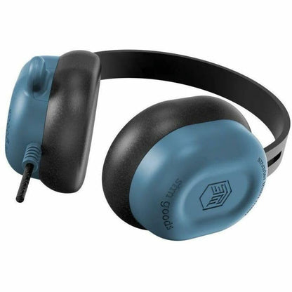 STM Hear-O 3.5mm Wired Stereo Headphones with Microphone, Durable Braided Cable, Inline Volume Control, Lightweight On-Ear Headset, Adjustable Headband for Computers, Tablets, Online Learning