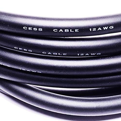 CNCESS RCA to 1/4 TS Audio Patch Cable, 12 Gauge Shielded Wire, 3 ft, 2-Cable - size: 3 Feet