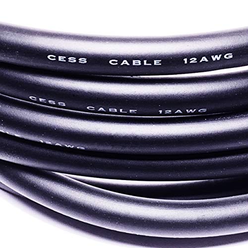 CNCESS RCA to 1/4 TS Audio Patch Cable, 12 Gauge Shielded Wire, 3 ft, 2-Cable - size: 3 Feet
