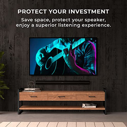 HumanCentric Wall Mount for Sonos Arc & Arc Ultra Sound Bar - Black | Mount Under TV, Floating Style, Hidden Design, Hardware Included. Fits Sonos Arc & Arc Ultra Only.