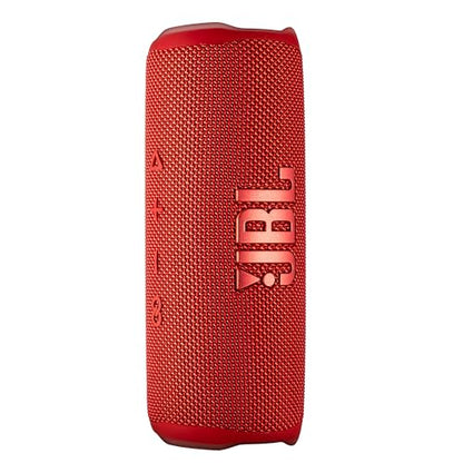 JBL Flip 6 Portable Wireless Speaker | Deep Bass Sound, IP67 Waterproof Rating | Bluetooth Audio for Outdoor, Travel, Beach, Hiking, and Home Use (Red) with Travel Case + Microfiber Cloth - color: Red