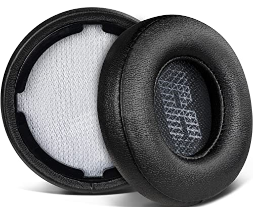 SOULWIT Replacement Ear Pads for JBL Live 400BT/Live 400 BT On-Ear Wireless Headphones, Live400 Earpads Cushions with Softer Protein Leather, Noise Isolation Foam - Black - color: Black