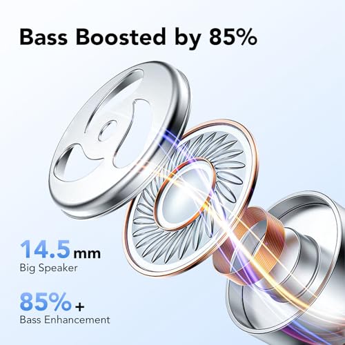 Ear buds Wireless Earbuds Bluetooth 5.3 Headphones 60hrs Playtime with Digital Display Sports Wireless Headphones with Earhook Deep Bass IPX7 Waterproof Over-Ear Earbuds for Android iOS Workout Black - color: Black