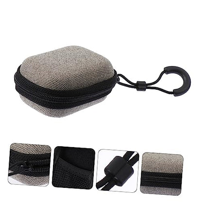 jojofuny Simple Earphone Bag Portable Waterproof Storage Bag for Travel Earbud Case Pouch Cable Management Practical Handbag - color: Yellow