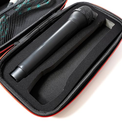 Fabricko Dual Wireless Microphone Travel Case, Hard EVA case, Protective, Shockproof, Waterproof for outdoor