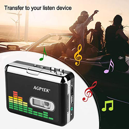 USB Cassette to MP3 Converter, Portable Cassette Tape Player No PC Required