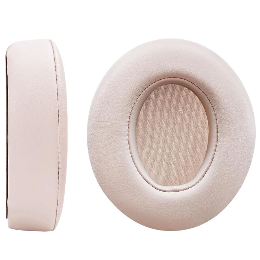 Replacement Ear Pads for Studio 2 & 3 Headphones Ear Cushions Headset Earpads Ear Cups Cover with Soft Protein Leather(Studio 3-Rose Gold) - color: Studio 3-Rose Gold