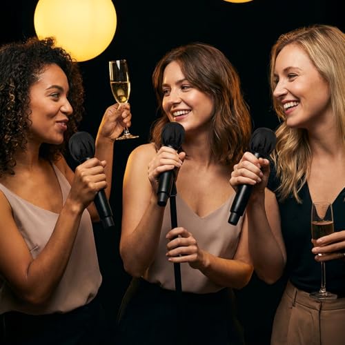 Foraineam 800 Pcs Microphone Cover Disposable Non-Woven Mic Covers Individually Wrapped Microphone Windscreen Protective Cap with Elastic Band for KTV, Karaoke, Recording Studio, News Interview