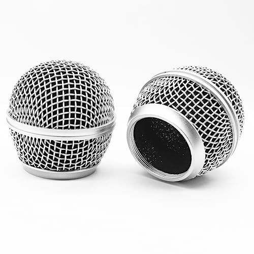 SM58 Microphone Head Replacement, Standard Size, 4 Pack | Grille Mic Replacement, With Foam