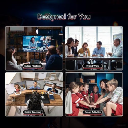 TONGVEO PTZ Camera 4K UHD AI Auto Tracking 3X Optical Zoom HDMI/USB3.0 Video Conference Camera for Church Worship Live Streaming Meeting Online Learn with Zoom YouTube OBS and More - color: Abyss