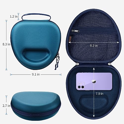 Fintie Hard Case for AirPods Max 2 (2026) and AirPods Max 1 (2024/2020) | Travel Carrying Storage Bag, Shockproof, Protective, Auto Wake/Sleep, Navy Blue - color: Navy Blue
