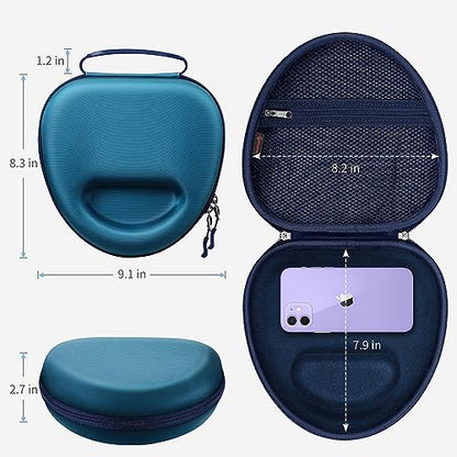 Fintie Hard Case for AirPods Max 2 (2026) and AirPods Max 1 (2024/2020) | Travel Carrying Storage Bag, Shockproof, Protective, Auto Wake/Sleep, Navy Blue - color: Navy Blue