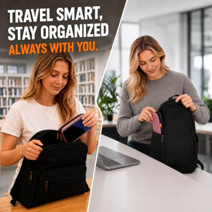 Rose Gold Small Hard Zipper Carrying Case, Universal Electronic Pouch Bag | Small Case Portable Storage Travel Pouch Bag for Power Bank, External Hard Drive, Charger, Cell Phone, USB Cable, Flash Drive - color: Rose Gold
