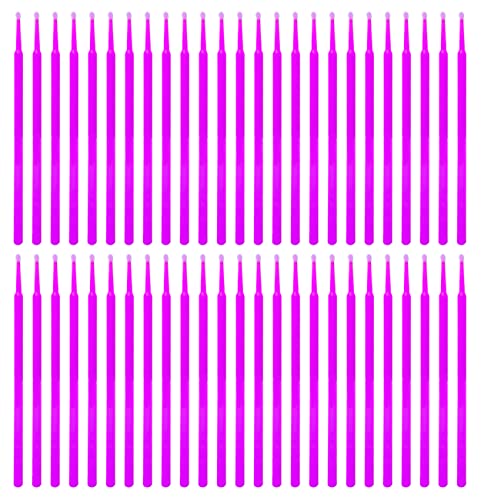 100 Pack Phone Charge Port Cleaning Tool kit,Bendable Mini Soft Round Brushes Cleaner Compatible with iPhone 11 Pro Speaker Tablet Camera Laptop Computer Smartphone, Purple - color: Purple