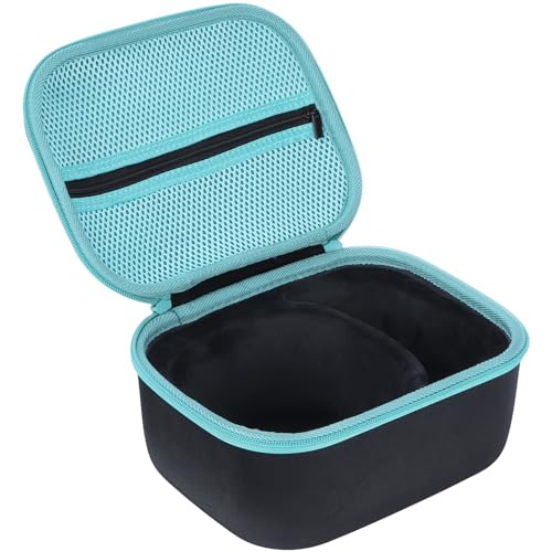 Storage Case Compatible with Walker's Razor Slim Shooting Hearing Protection Electronic Earmuffs - color: Black + Light Blue